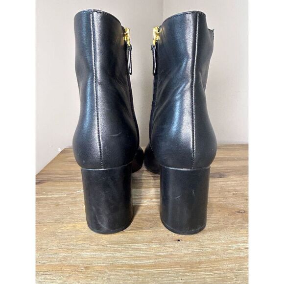 TORY BURCH BROOKE LEATHER ANKLE BOOTS - Picture 10 of 11